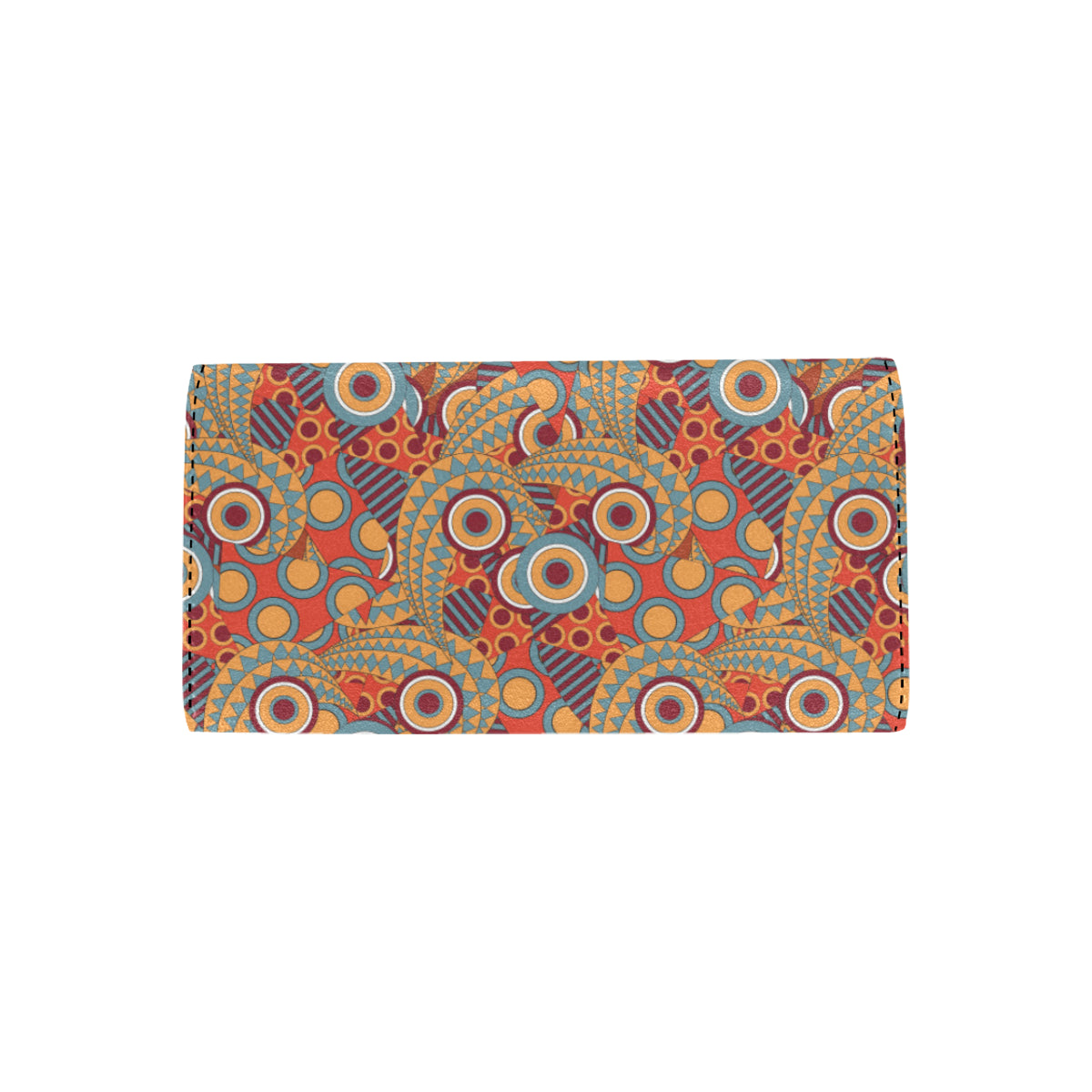 African Pattern Print Design 06 Women's Trifold Wallet