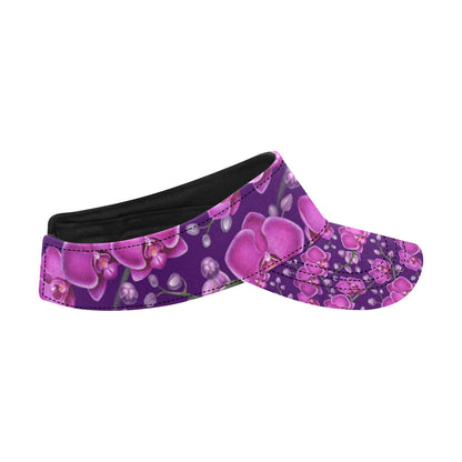 Orchid Purple Pattern Print Design OR02 Unisex Sun Visor