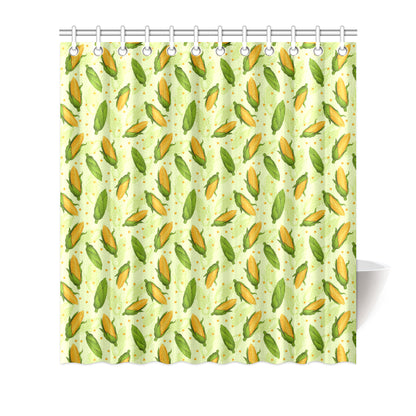 Agricultural Fresh Corn cob Print Pattern Shower Curtain