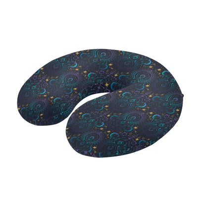 Celestial Pattern Print Design 06 U-Shaped Travel Neck Pillow