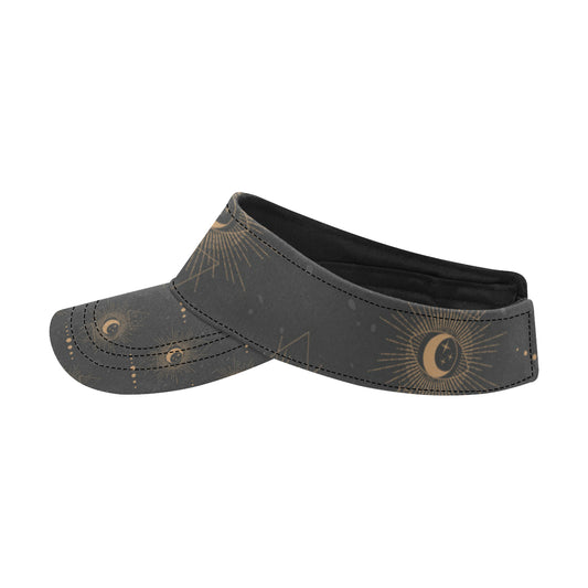 Moon Boho Pattern Print Design 02 Unisex Sun Visor