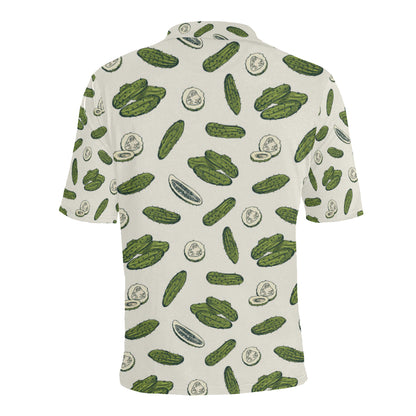 Cucumber Pattern Print Design CC05 Men Polo Shirt