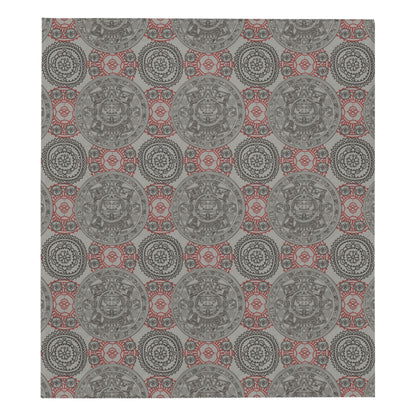 Calendar Aztec Pattern Print Design 04 Premium Quilt