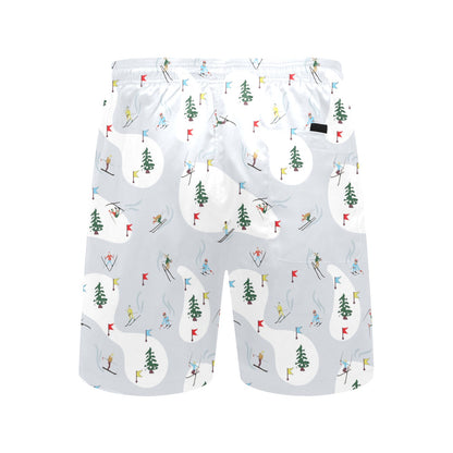Ski Print Design LKS305 Men's Swim Trunks Beach Shorts