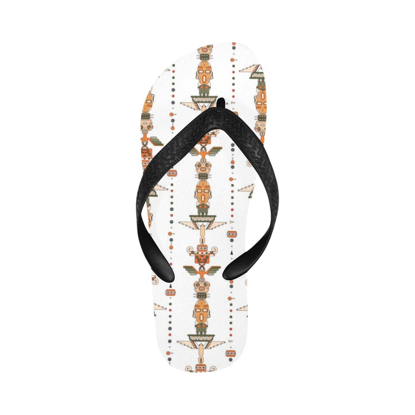 Totem Print Design LKS302 Flip Flops