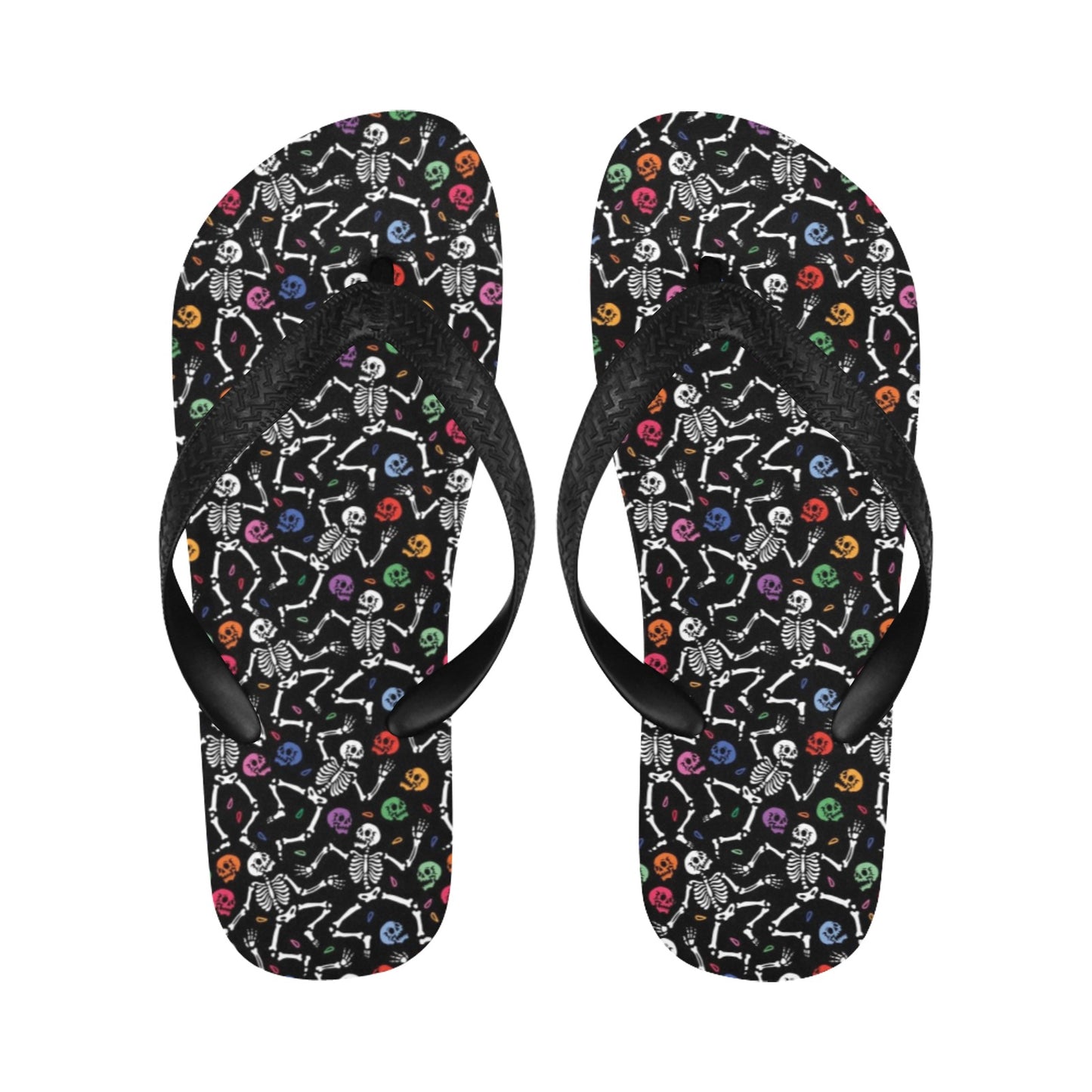 Skeleton Print Design LKS307 Flip Flops