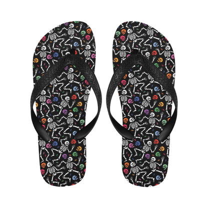 Skeleton Print Design LKS307 Flip Flops