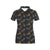 Dragonfly Colorful Realistic Print Women's Polo Shirt