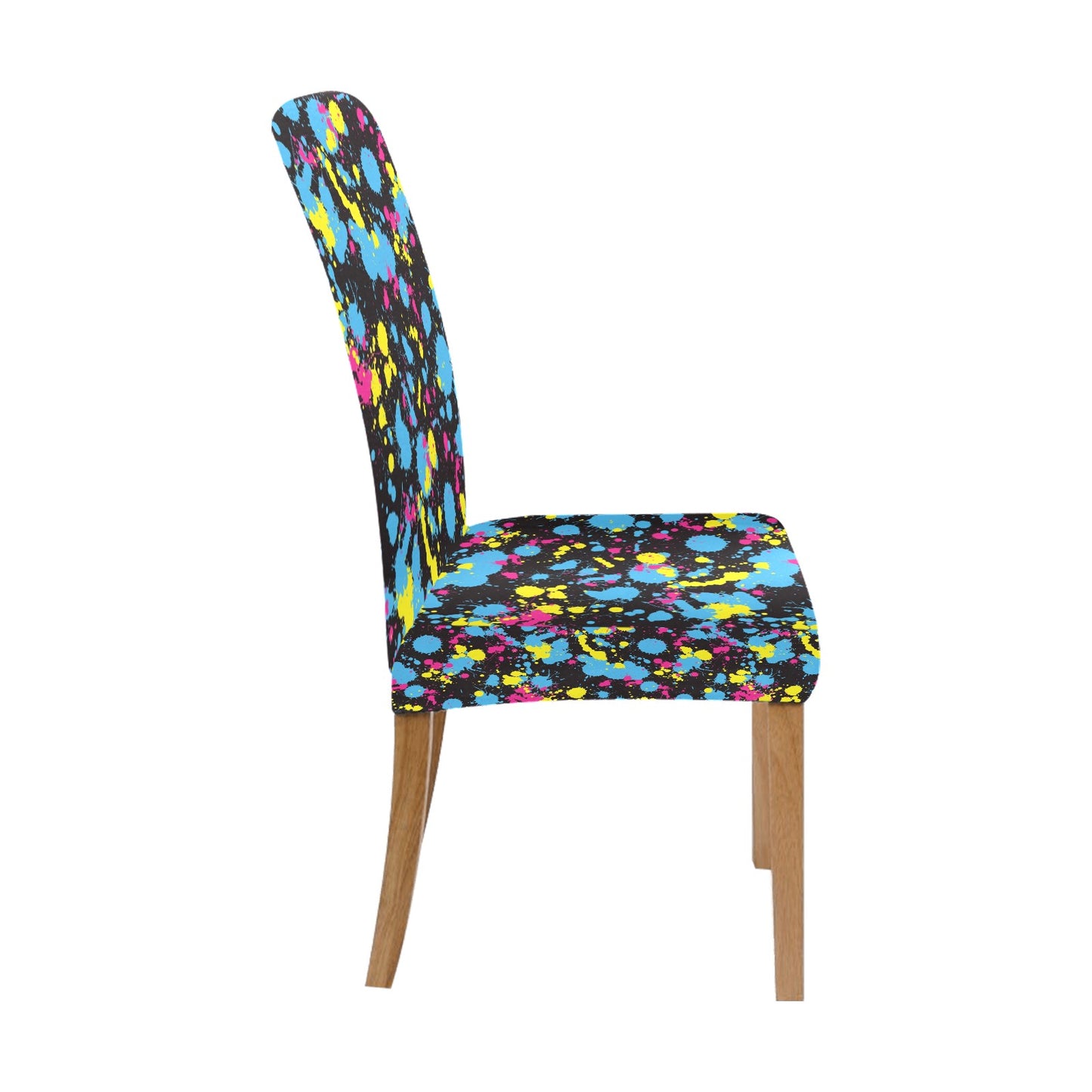 Splatter Colorful Print Design LKS301 Dining Chair Slipcover