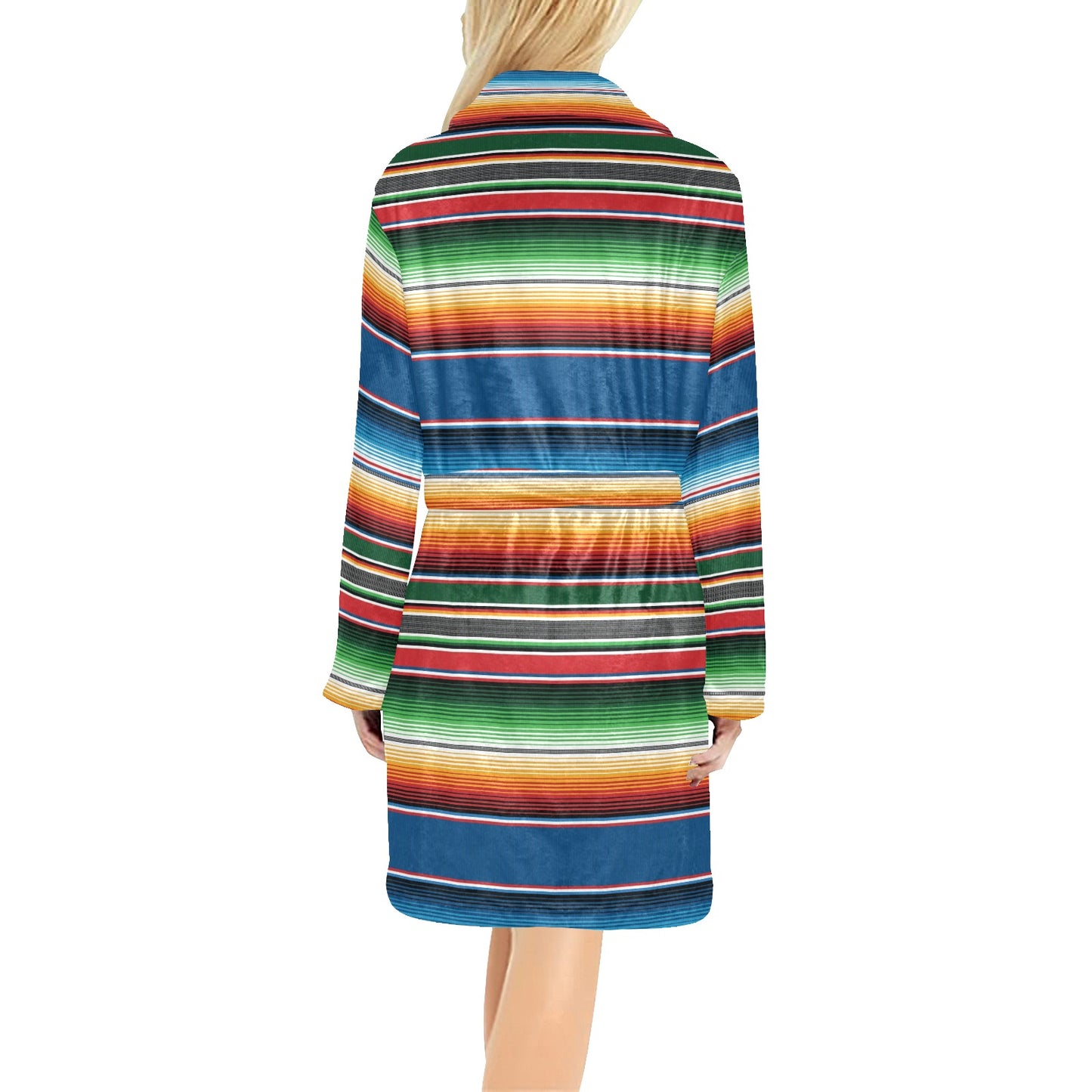 Serape Print Design LKS303 Women's Fleece Robe