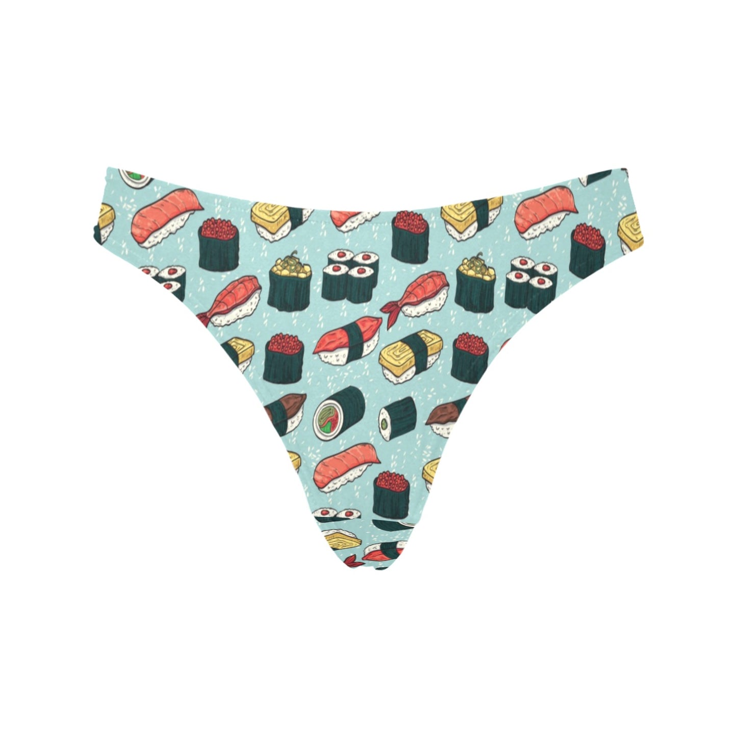 Sushi Pattern Design Women's Thongs