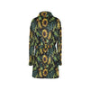 Sunflower Print Design LKS308 Women's Fleece Robe