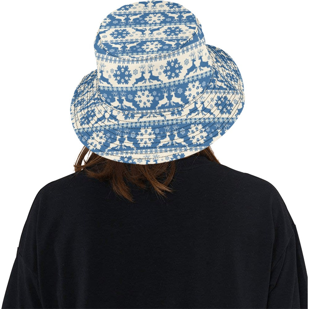 Reindeer Print Design LKS401 Unisex Bucket Hat