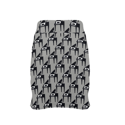 Piano Print Design LKS404 17" Golf & Pickleball Skort with Pockets
