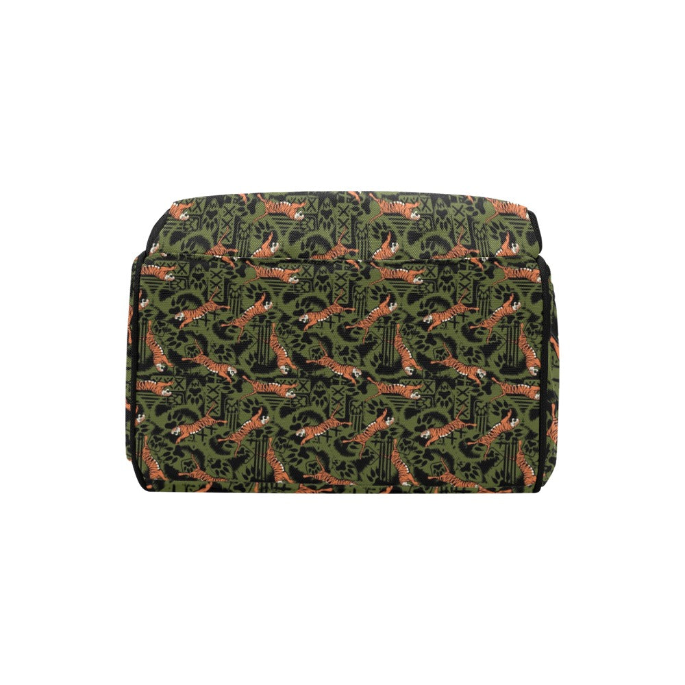 Tiger Pattern Print Design LKS303 Diaper Bag Backpack
