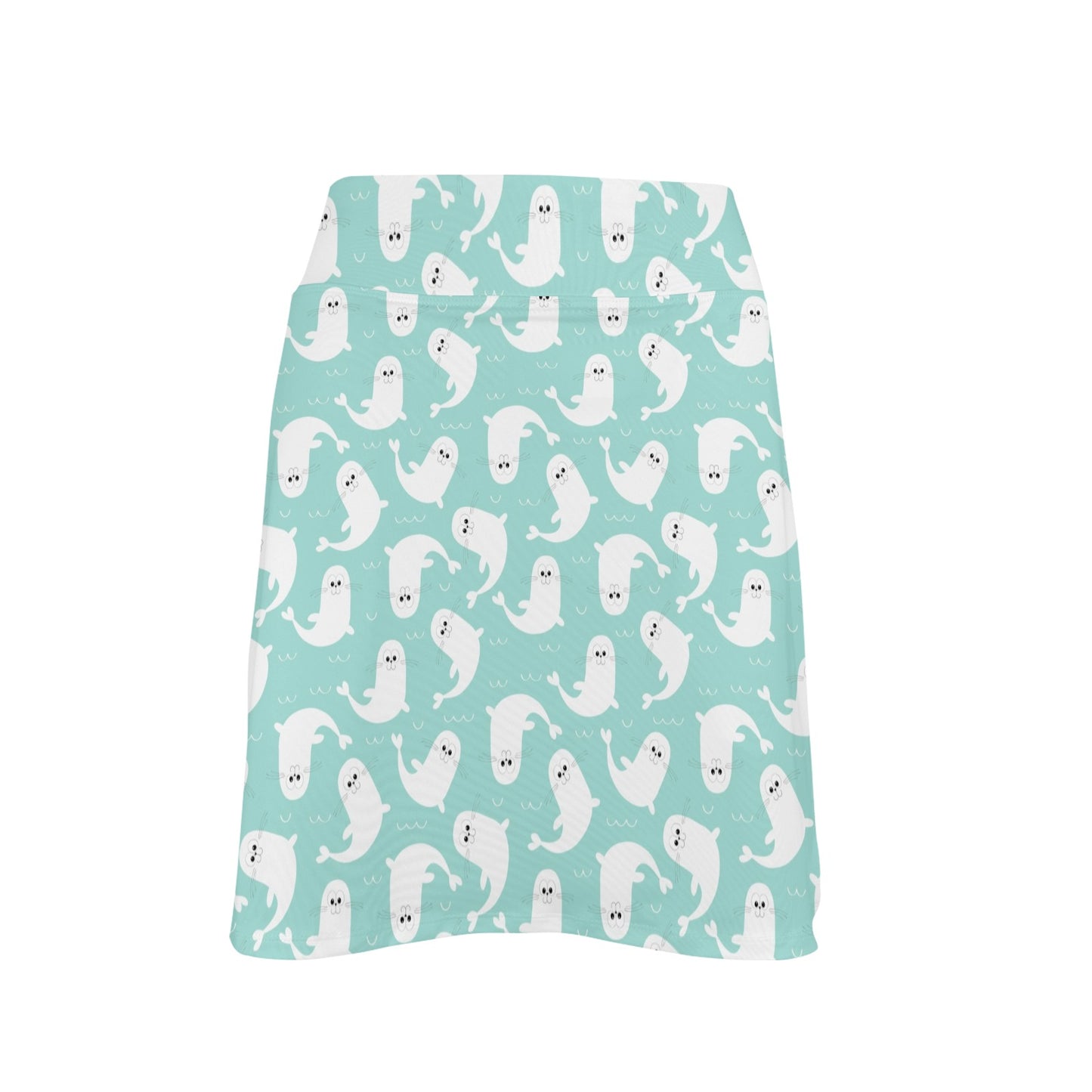 Sea Lion Print Design LKS401 17" Golf & Pickleball Skort with Pockets