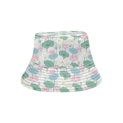 Water Lily Print Design LKS305 Unisex Bucket Hat