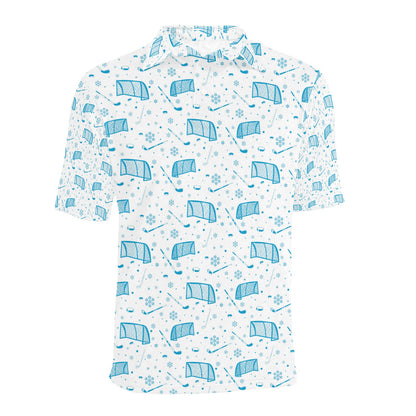 Hockey Print Design LKS303 Men Polo Shirt