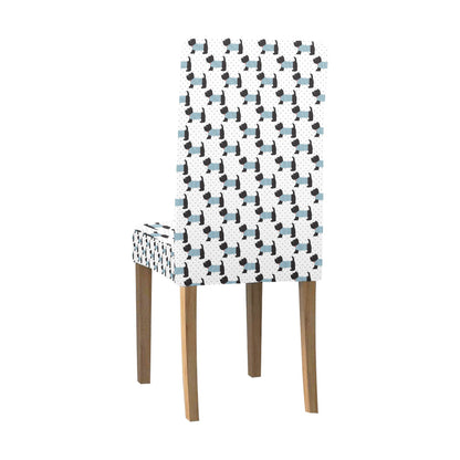 Scottish Terriers Print Design LKS3012 Dining Chair Slipcover