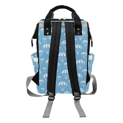 Skydiver Print Design LKS305 Diaper Bag Backpack