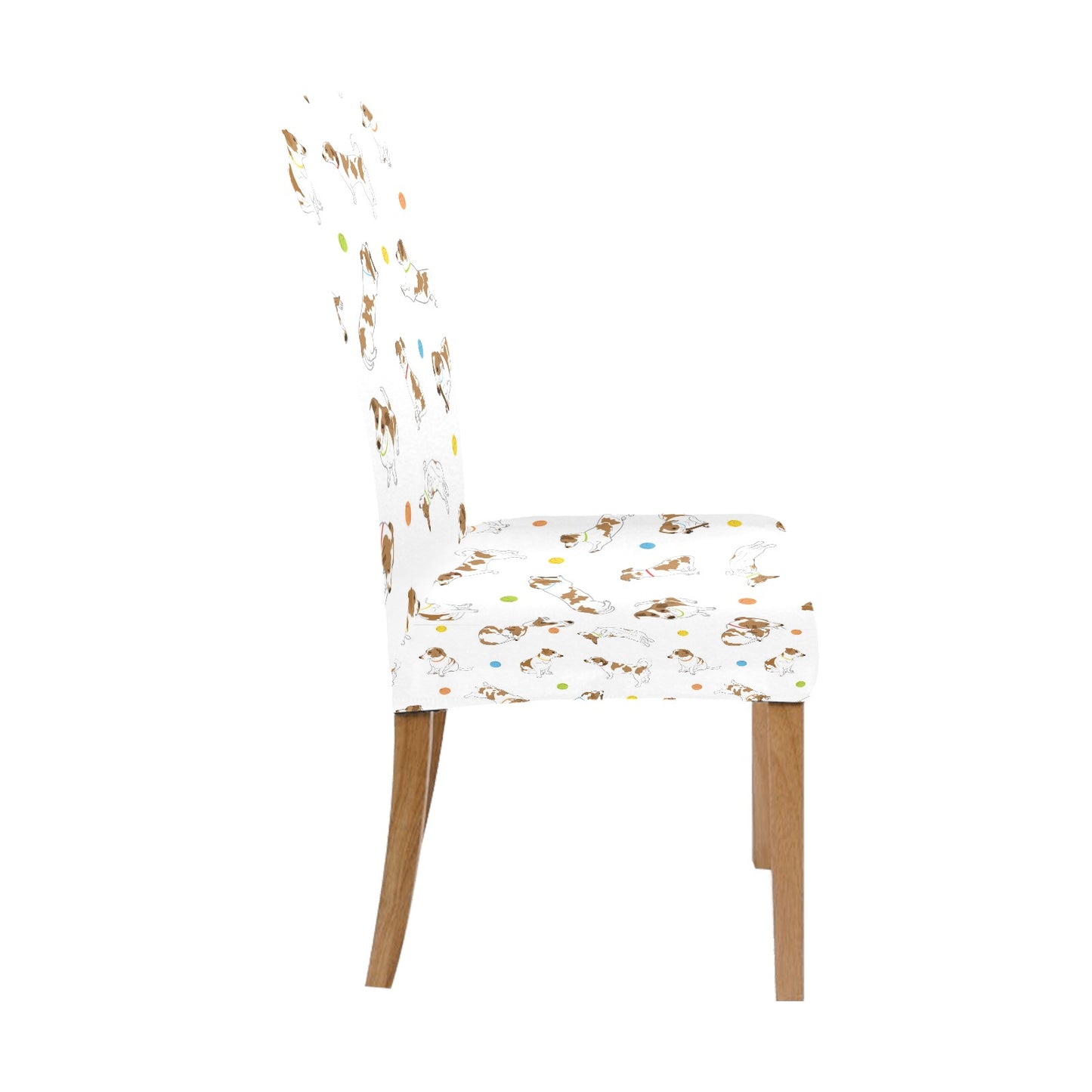 Russell Terriers With Balls Print Design LKS307 Dining Chair Slipcover