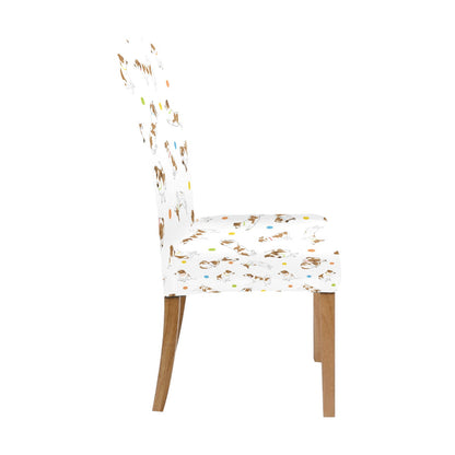 Russell Terriers With Balls Print Design LKS307 Dining Chair Slipcover