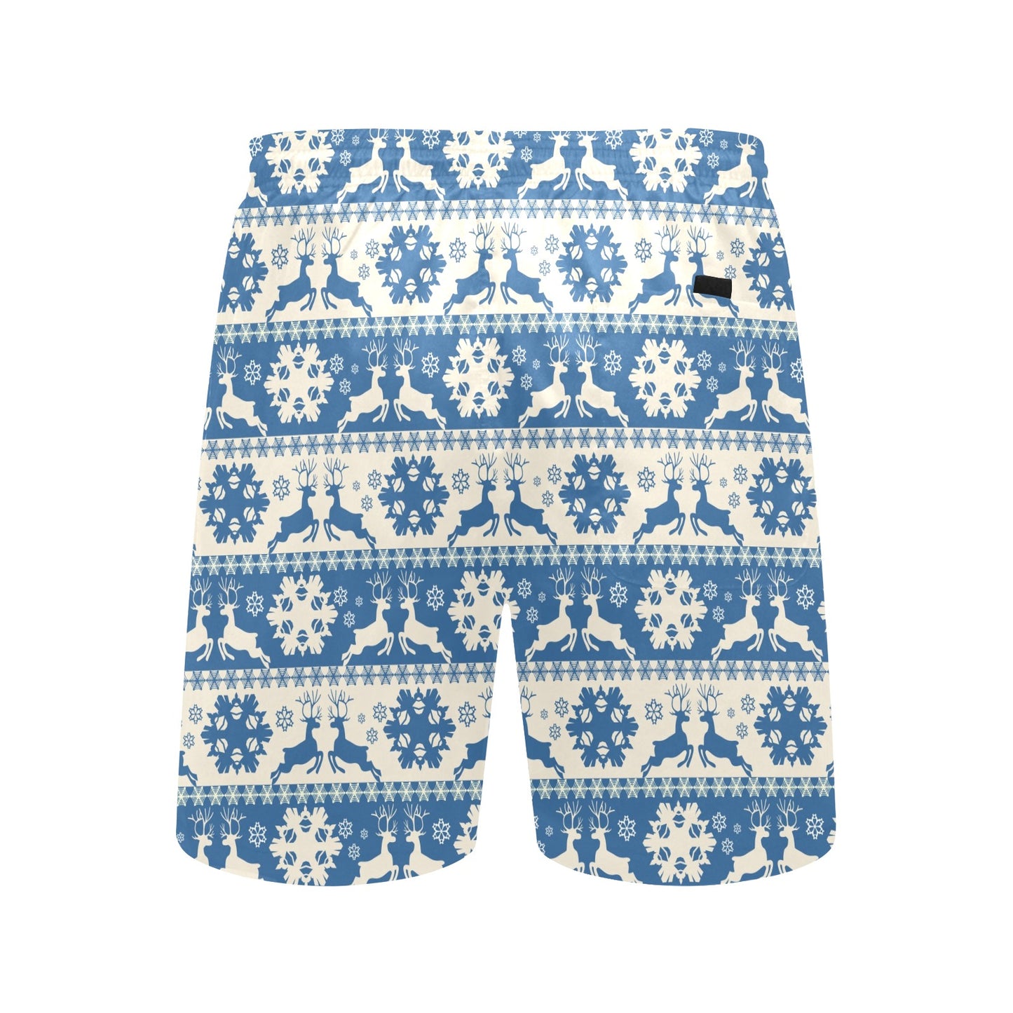 Reindeer Print Design LKS401 Men's Swim Trunks Beach Shorts