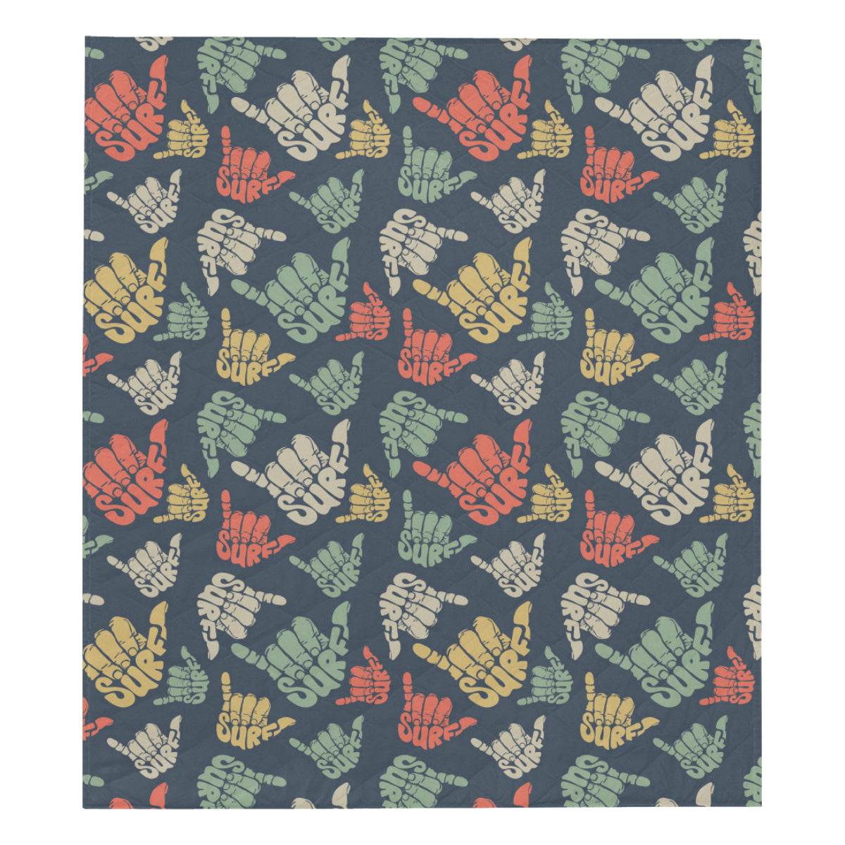 Surf Hand sign Premium Quilt