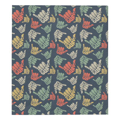 Surf Hand sign Premium Quilt