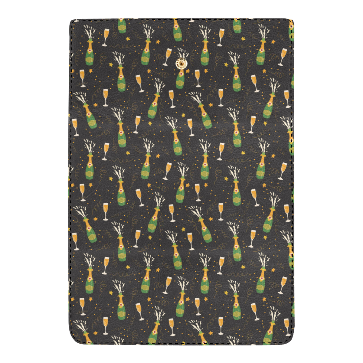 Champagne Pattern Print Design 04 Women's Trifold Wallet