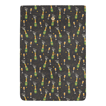 Champagne Pattern Print Design 04 Women's Trifold Wallet