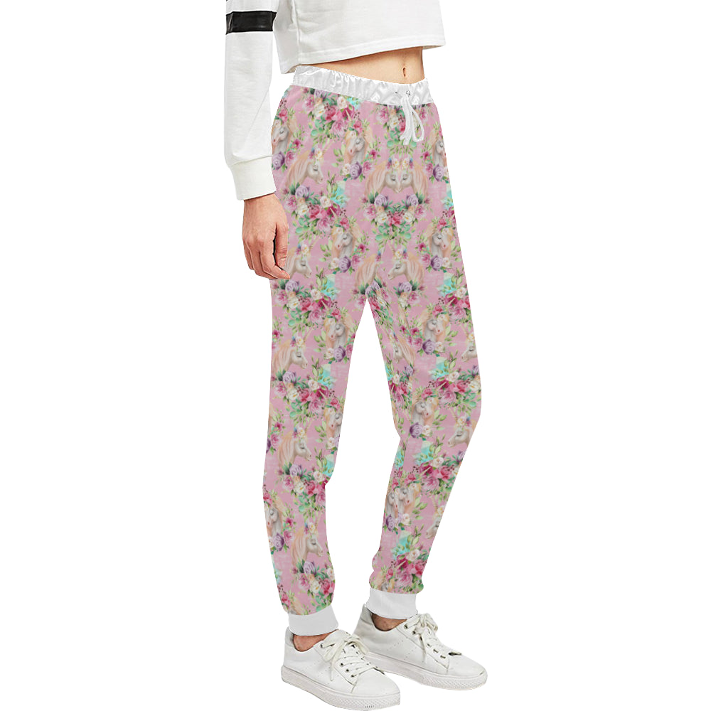 Unicorn Princess with Rose Unisex Sweatpants
