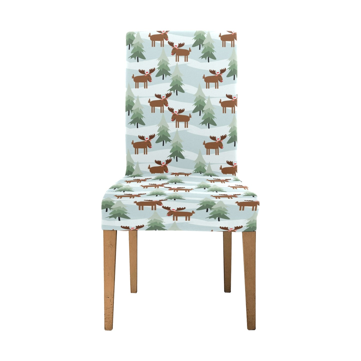 Moose Print Design LKS402 Dining Chair Slipcover