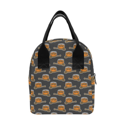 Honey Bee Print Design LKS305 Insulated Lunch Bag