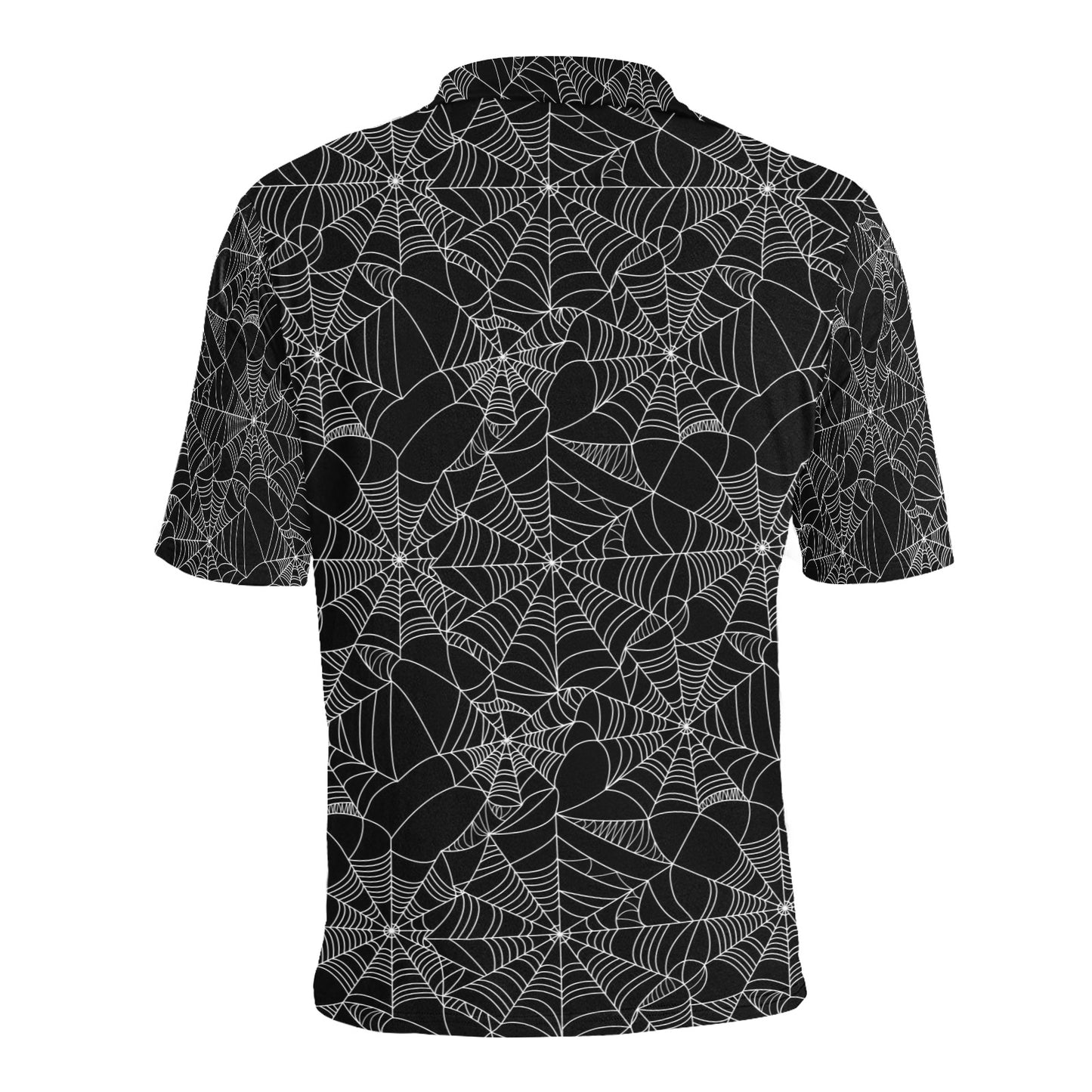 Spider Web Print Design LKS301 Men Polo Shirt