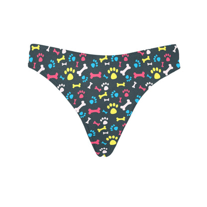 Paw Design Print Women's Thongs