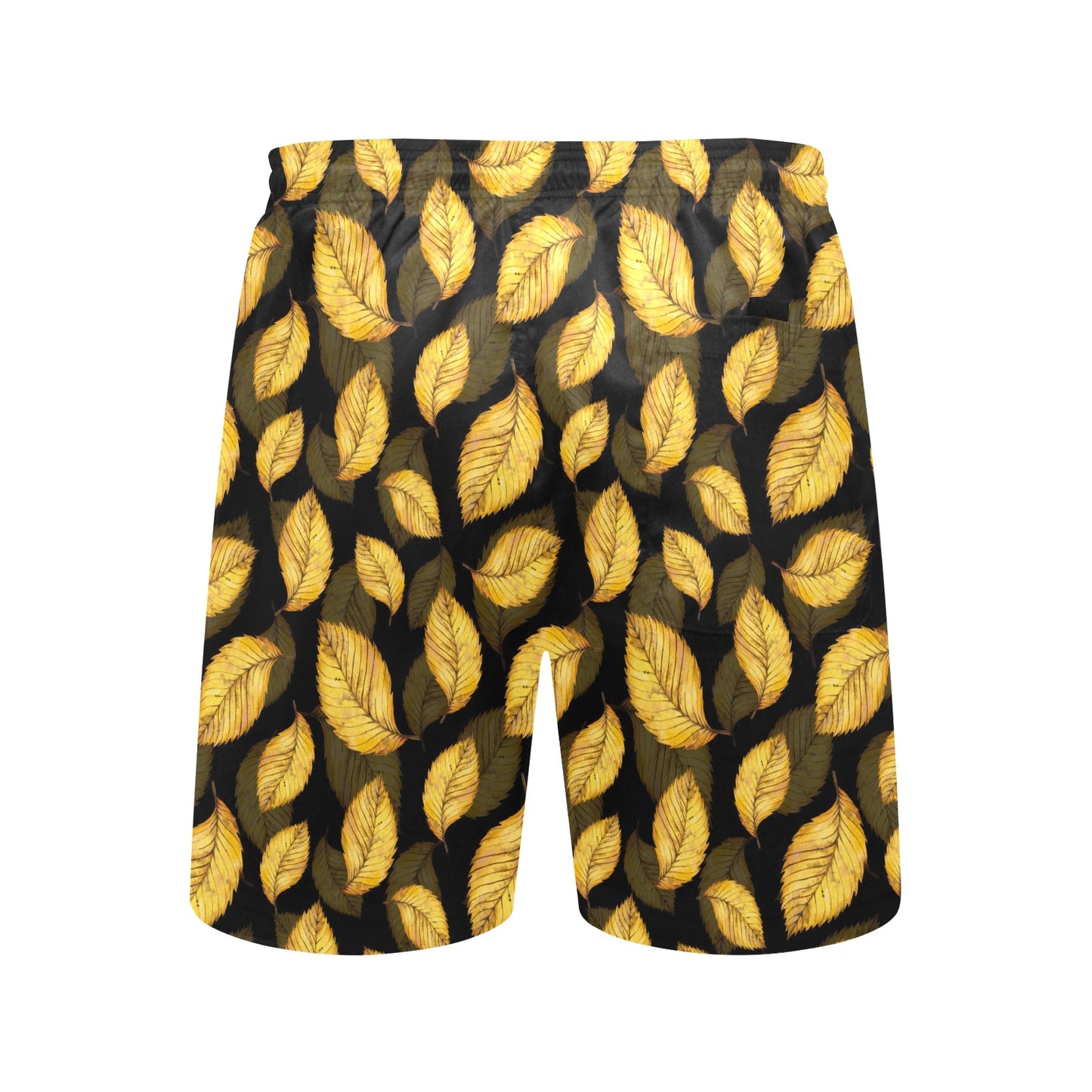 Elm Leave Summer Print Pattern Men's Swim Trunks Beach Shorts