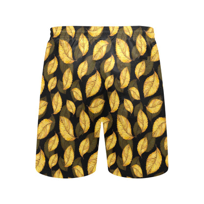Elm Leave Summer Print Pattern Men's Swim Trunks Beach Shorts