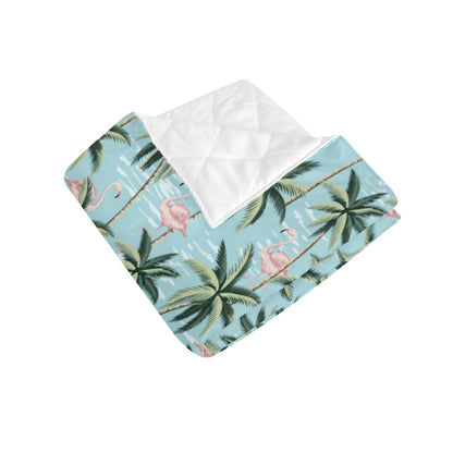 Palm Tree Pattern Print Design PT05 Premium Quilt