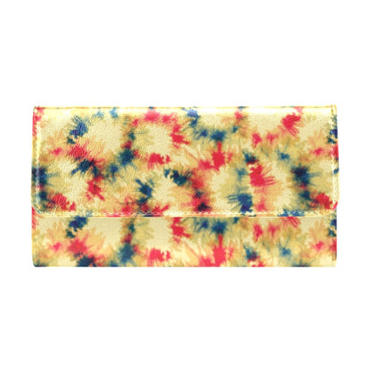 Tie Dye Print Design LKS302 Women's Trifold Wallet