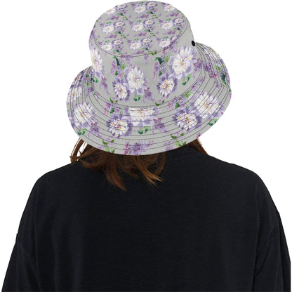 Lilac Pattern Print Design LI07 Unisex Bucket Hat