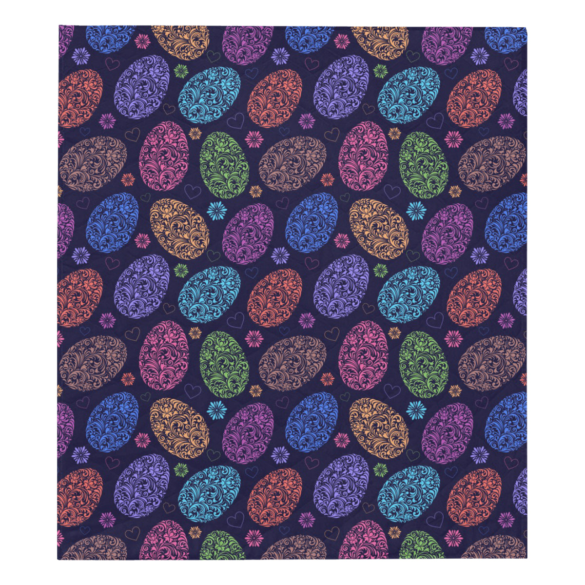 Easter Eggs Pattern Print Design RB012 Premium Quilt