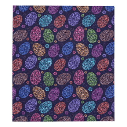 Easter Eggs Pattern Print Design RB012 Premium Quilt