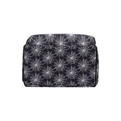 Spider Web Print Design LKS303 Diaper Bag Backpack