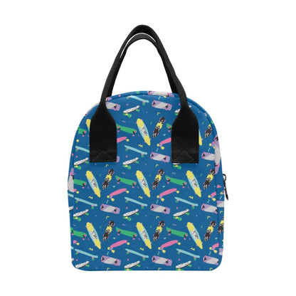 Skateboard Print Design LKS302 Insulated Lunch Bag