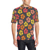 Hibiscus Pattern Print Design HB024 Men Polo Shirt