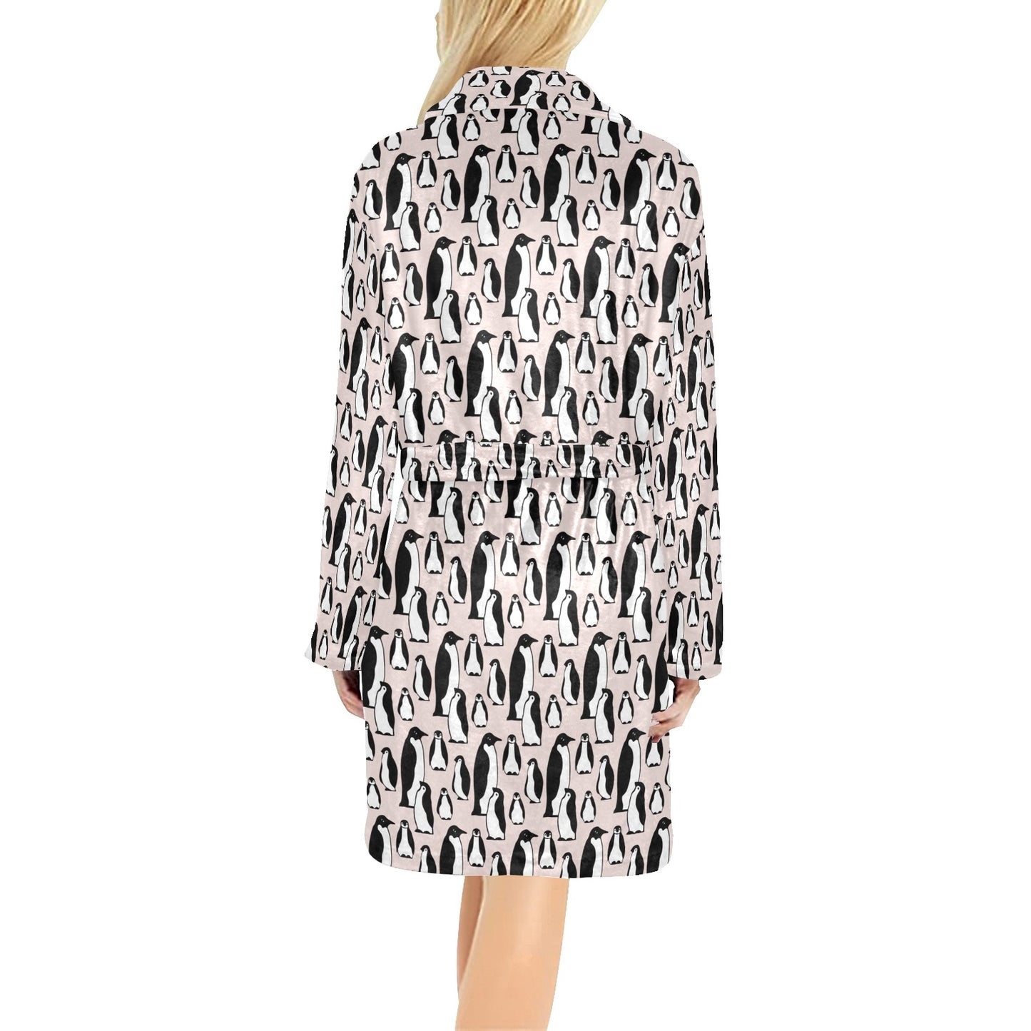 Penguin Themed Women's Fleece Robe