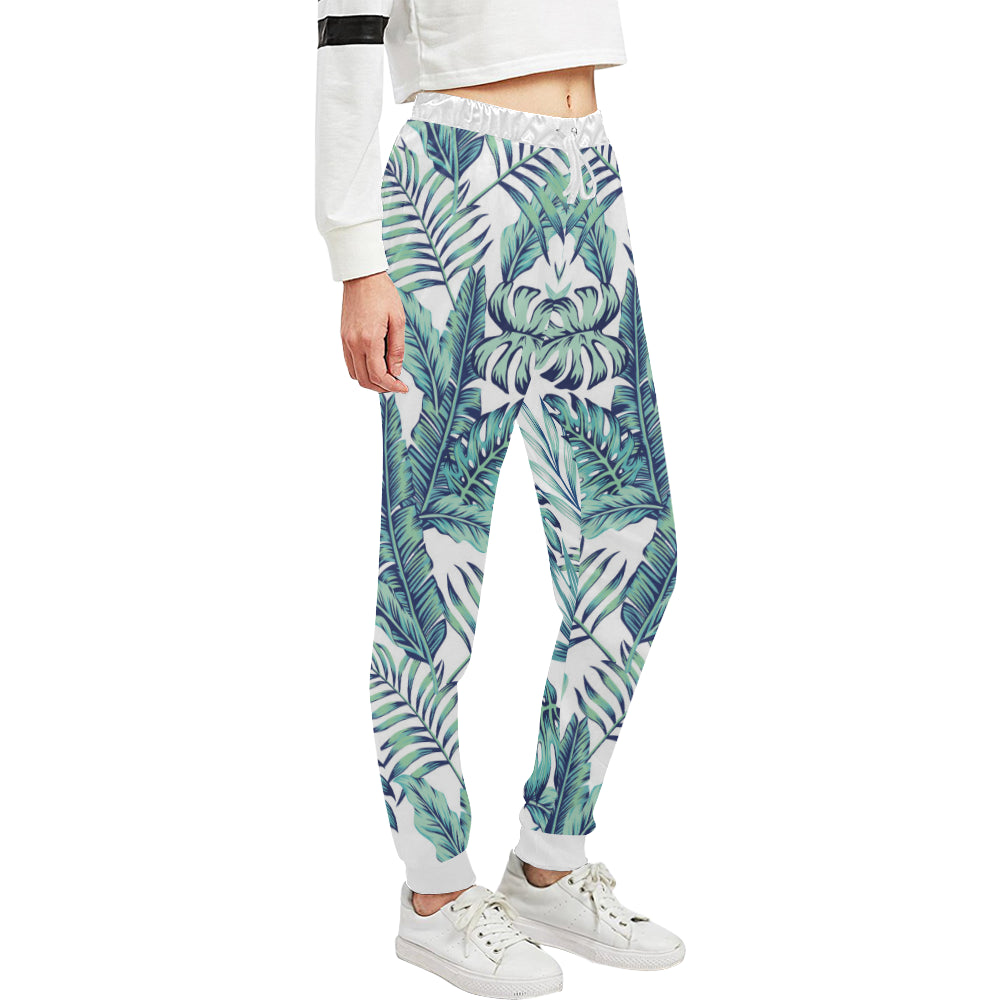 Pattern Tropical Palm Leaves Unisex Sweatpants