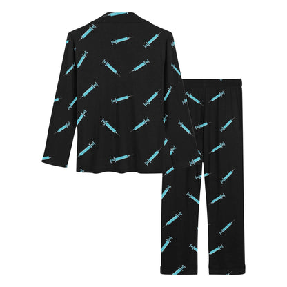 Phlebotomist Pattern Print Design A04 Women's Long Pajama Set