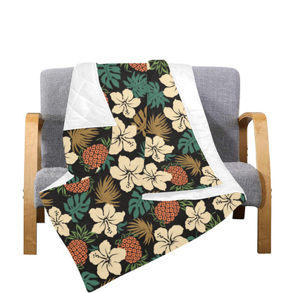 Hawaiian Themed Pattern Print Design H08 Premium Quilt